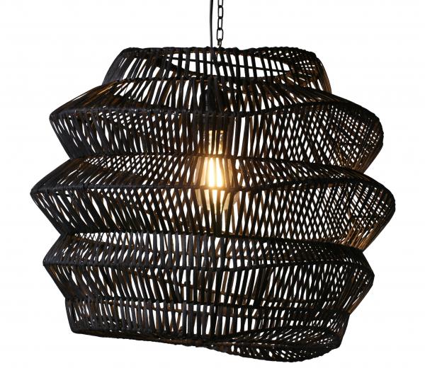 Hängelampe Rattan " Karpaten  " dunkel